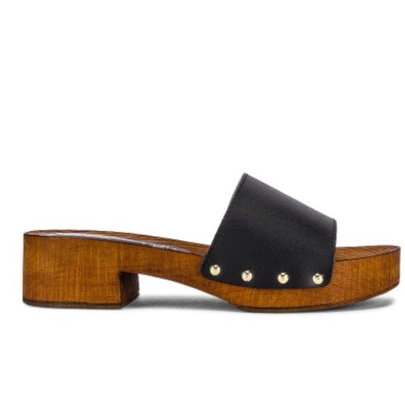 LIKE NEW Seychelles Black Suede Good Spirit Slide Sandal 8.5 - Picture 2 of 9